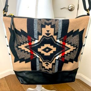 Rais Case Shia Pendleton Stylish Tan and Black Tote Bag